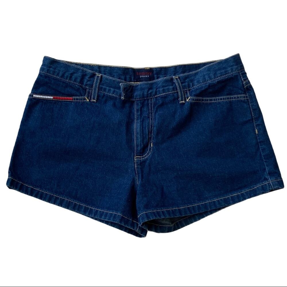 Vintage Y2K Tommy Hilfiger Dark Wash Jean Shorts